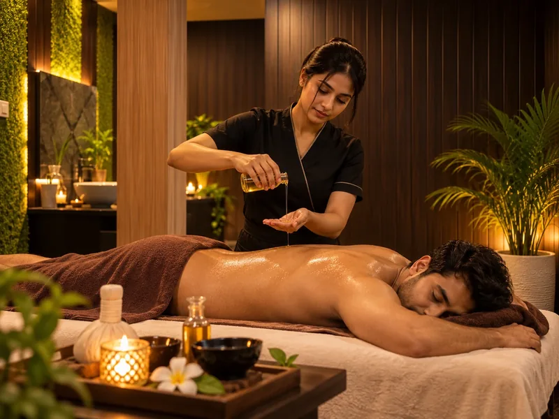 Aromatherapy Massage service illustration at Kainos Spa
