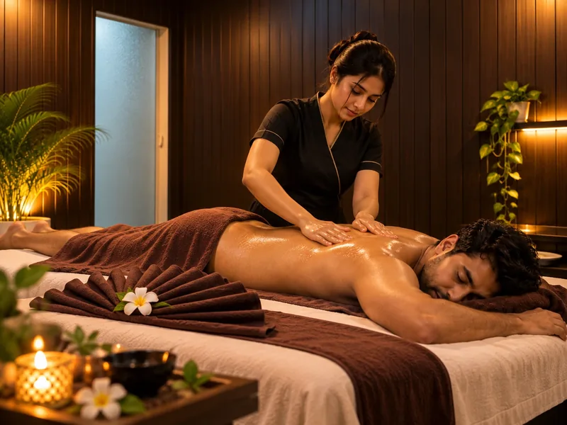 Balinese Massage service illustration at Kainos Spa