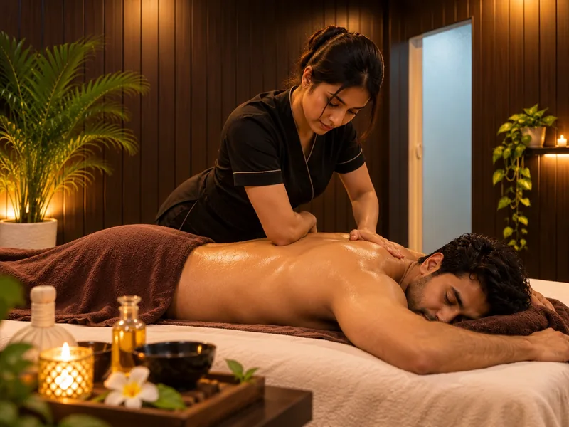 Deep Tissue Massage service illustration at Kainos Spa