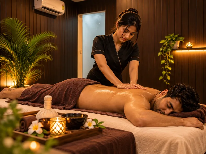 Swedish Massage service illustration at Kainos Spa